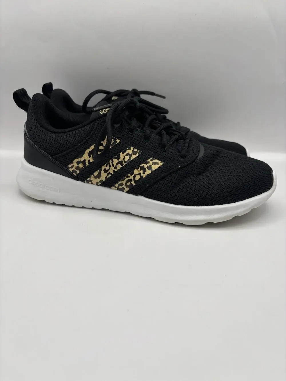 Adidas QT Racer 2.0 Cheetah Print Sneakers Women Size 8